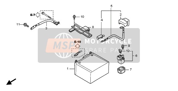 Honda SH150D 2009 BATTERIE für ein 2009 Honda SH150D